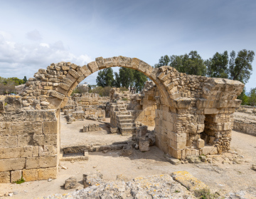 Ruiny w Parku Archeologicznym, Pafos, Cypr