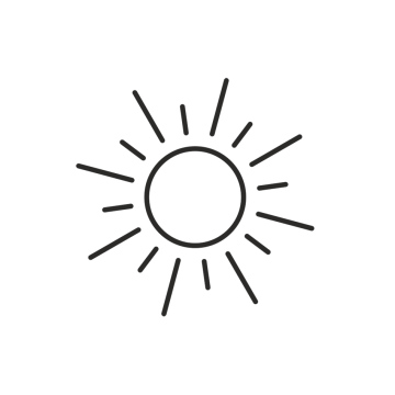 Słońce, pogoda, ikona