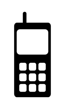 Piktogram z Telefonem Komórkowym
