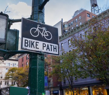 Znak Drogowy - Ścieżka dla Rowerów - Nowy Jork