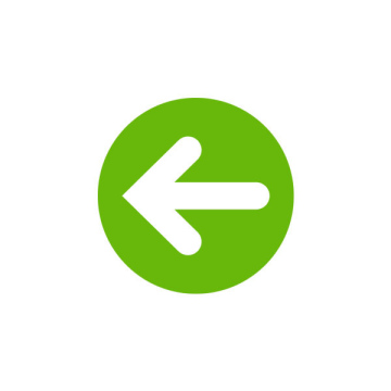 Strzałka w lewo w zielonym okręgu - darmowa ikona