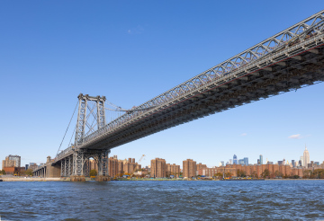 Most Williamsburg w Nowym Jorku - zdjęcie stockowe