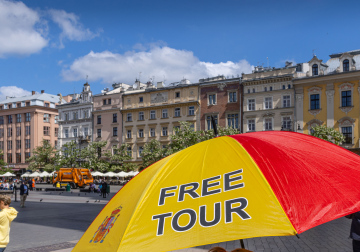 Wycieczka po Krakowie, parasol, Hiszpania