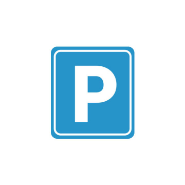 Parking znak drogowy wektor miejsce do parkowania