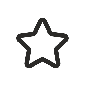 Gwiazda z zaokrąglonymi krawędziami, darmowa ikona, wektor