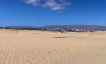 Wydmy Piaszczyste i widok na Maspalomas, Gran Canaria