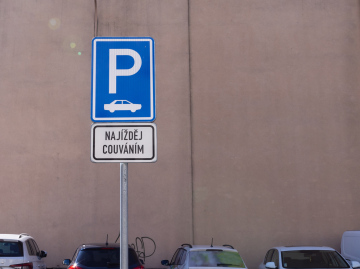 Parking Czechy, znak drogowy