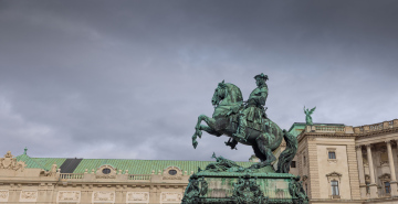 Konny pomnik księcia Eugena von Savoyen - zdjęcie stockowe