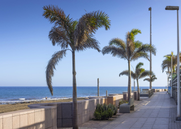 San Agustin, Gran Canaria - deptak przy plaży