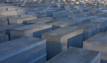 Pomnik Pomordowanych Żydów Europy w Berlinie - zdjęcie stockowe