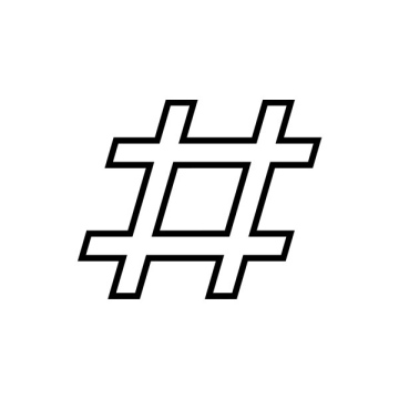 Hasztag, darmowa ikona, symbol