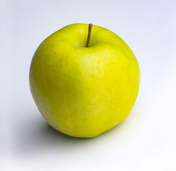 Żółte Jabłko z Ogonkiem