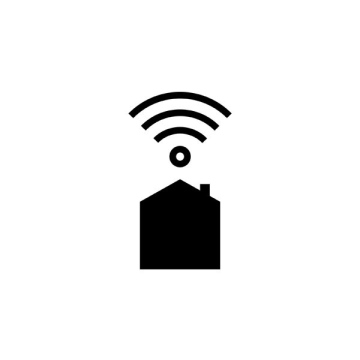 Wifi sygnał w mieszkaniu lub hotelu, darmowa ikona