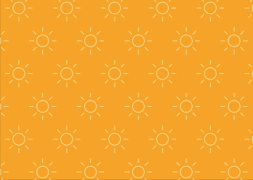 Słońce, wzór wektorowy, lato, pomarańczowy