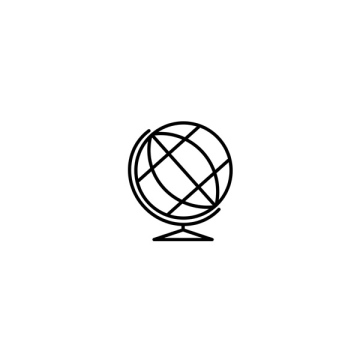Globus - Ikona Wektorowa