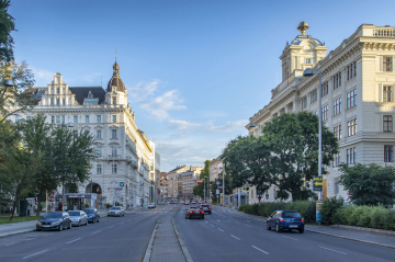 Ulica Landesgerichtsstrasse w Wiedniu