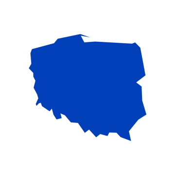 Niebieska Mapa Polski, schematyczny Kontur