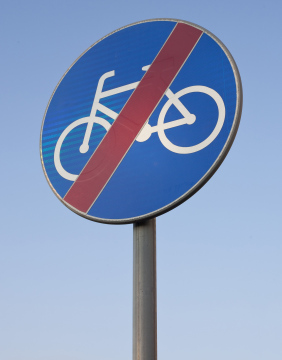 Znak Koniec Drogi Dla Rowerów 