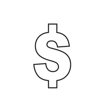 Dolar, symbol - darmowa ikona
