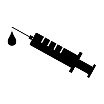 Strzykawka z igłą, szczepionka, darmowa ikona