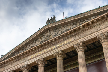 Stara Galeria Narodowa w Berlinie - zdjęcie stockowe