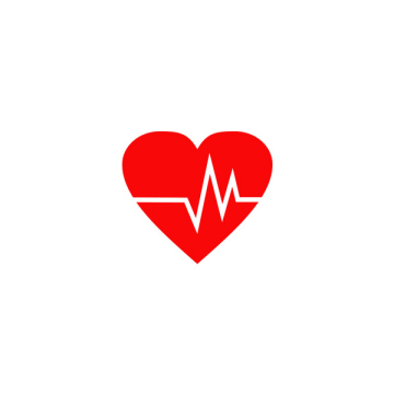 Serce Kardiogram Puls Ikona