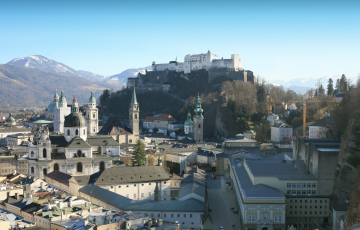 Widok na Salzburg 