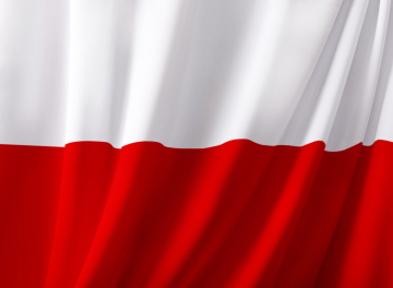 Flaga Polska Tło Biało-czerwone