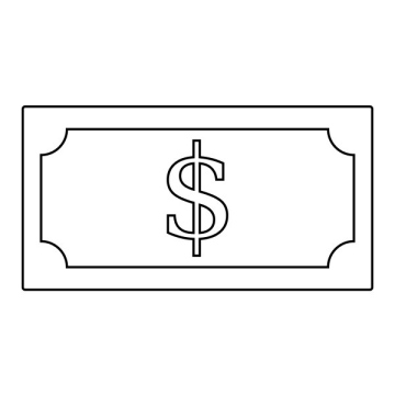 Dolar, banknot, darmowa ikona