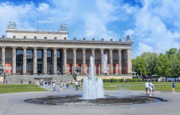 Gmach Starego Muzeum w Berlinie - zdjęcie stockowe 