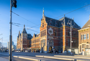 Dworzec Kolejowy w Amsterdamie