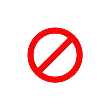 Znak Zakazu - wektorowy symbol