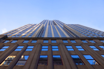 Wejście do Empire State Building w Nowym Jorku - zdjęcie stockowe w wysokiej rozdzielczości