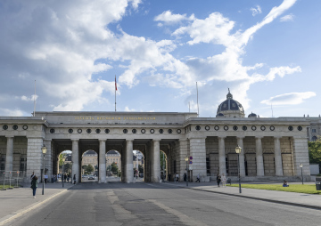 Hofburg, brama, zabytki Wiednia, Austria