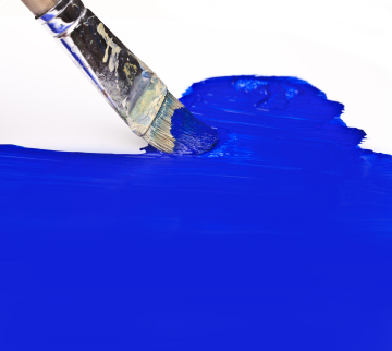 Malowanie Niebieską Farbą