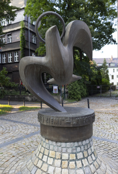 Gliwice - Pomnik upamiętniający wizytę Jana Pawła II