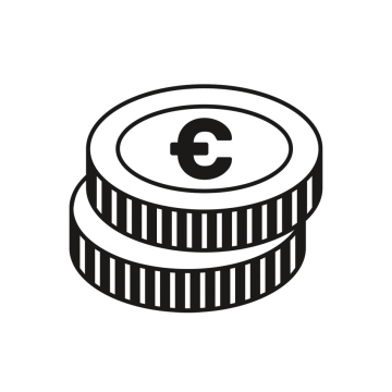 Monety Euro - darmowa ikona