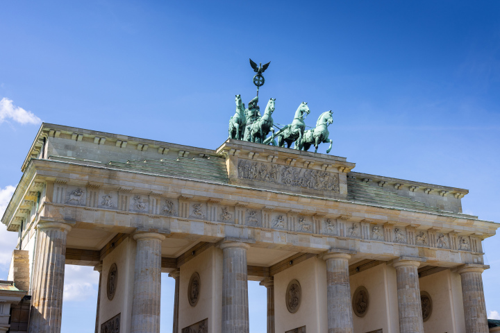 Brama Brandenburska w Berlinie, Niemcy 
