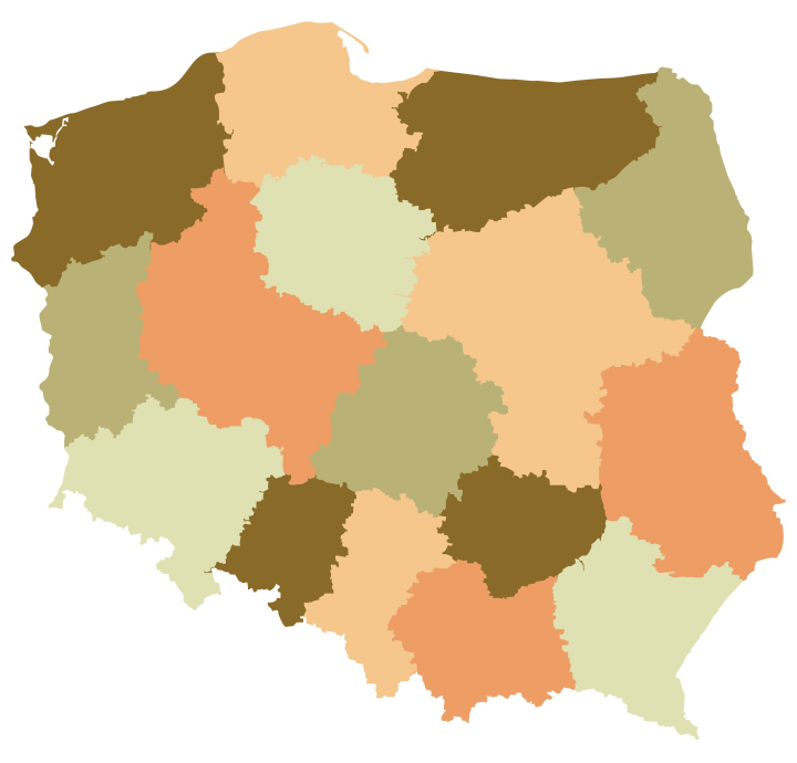 Mapa Polski