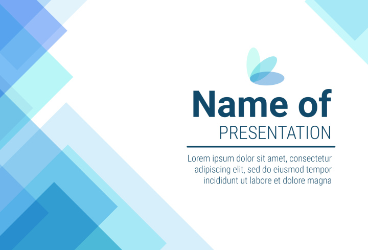 Abstrakcyjne tło do prezentacji, niebieskie kwadraty, darmowy eps