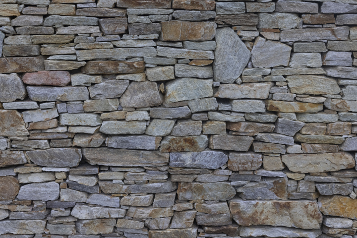 Mur z Płaskich Kamieni, ściana, tekstura