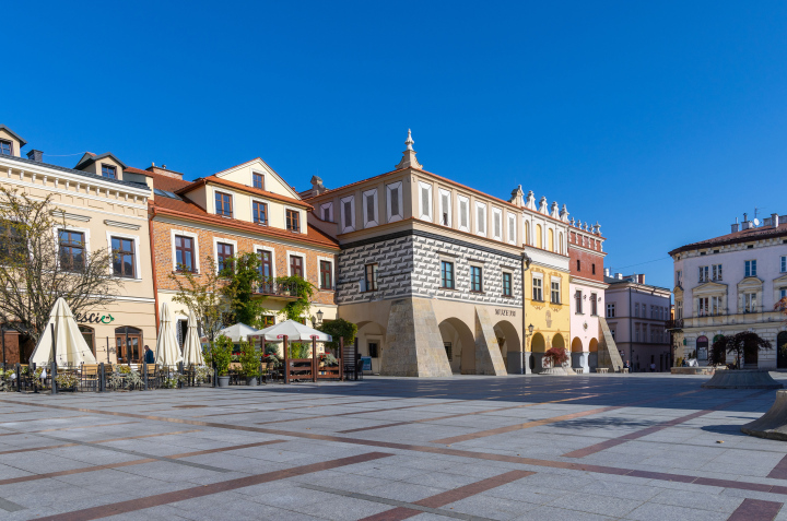 Rynek w Tarnowie  zdjęcie stockowe