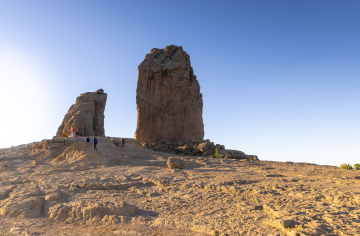Gran Canaria - Roque Nublo skała o zachodzie słońca