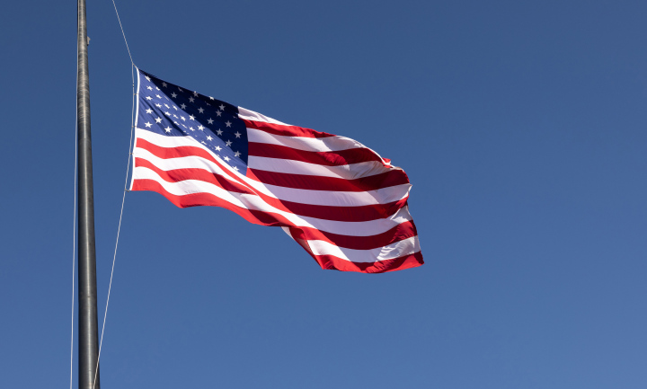 Flaga Stanów Zjednoczonych na Wietrze