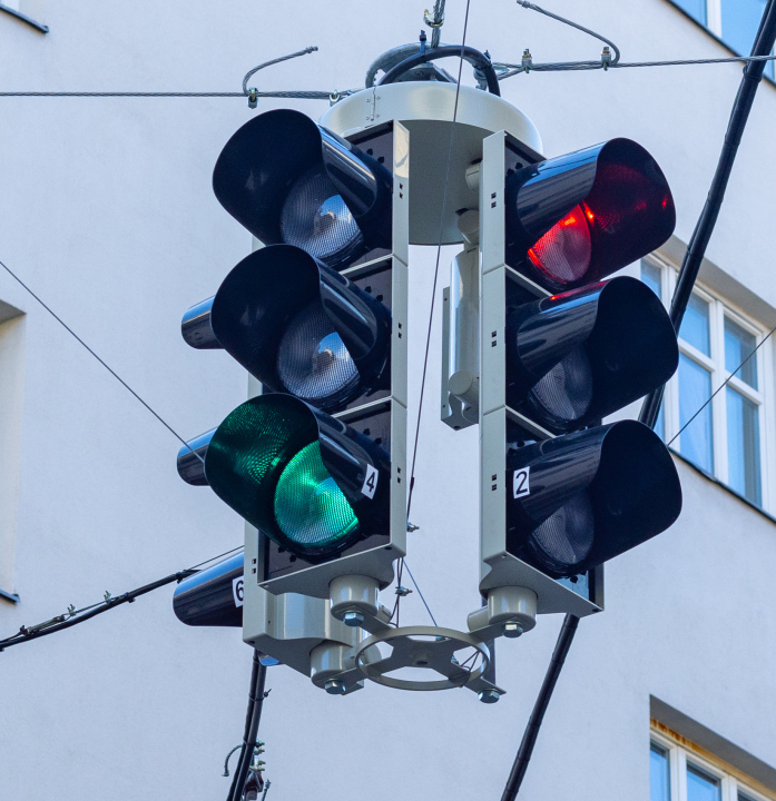 Sygnalizacja Świetlna na skrzyżowaniu 