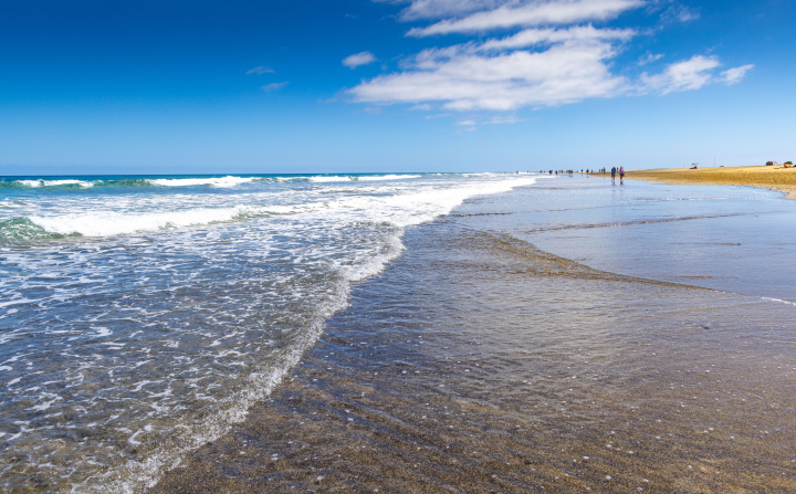 Szeroka Plaża zdjęcie stockowe