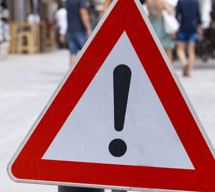 Znak Drogowy, wykrzyknik, ostrzeżenie