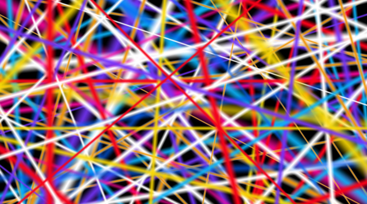 Kolorowe Tło z motywem rozmytych linii - grafika wysokiej rozdzielczości