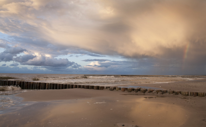 Tęcza Na Plaży