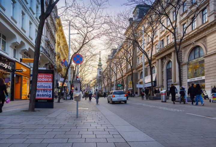 Mariahilfer Strasse w Wiedniu